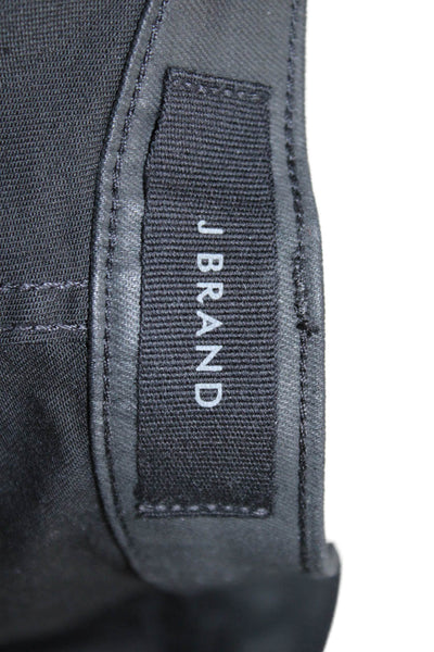 J Brand Mens Sutura Moto Coated Quilted Skinny Jeans Black Size 29
