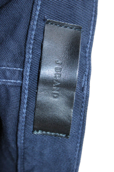 J Brand Mens Tyler Taper Coated Skinny Jeans Blue Size 28