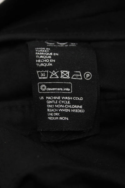COS Mens Flat Front Ankle Zip Slim Fit Pants Black Size 30