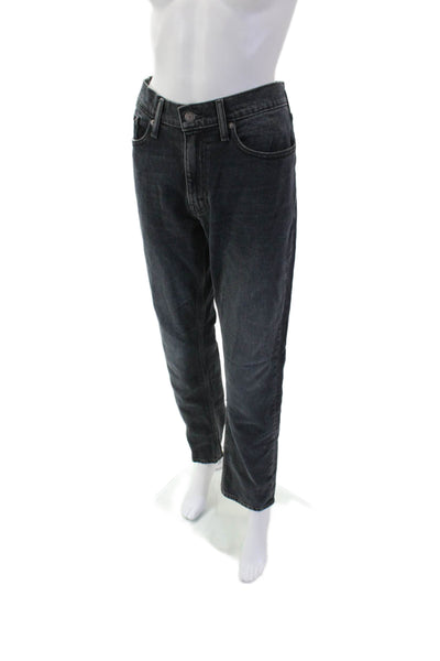 Levis Mens Zipper Fly Classic Straight Leg Jeans Gray Denim Size 34x30