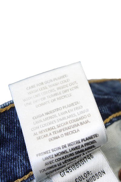 Grlfrnd Womens Cotton Distressed Detail Five Pocket Casual Jeans Blue Size 24