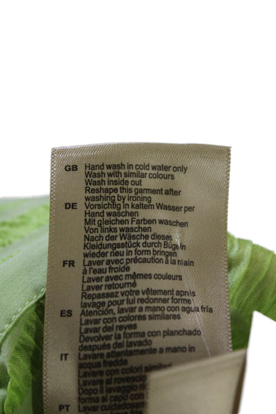 Scotch And Soda Womens Button Down Shirt Lime Green Cotton Size Extra Small