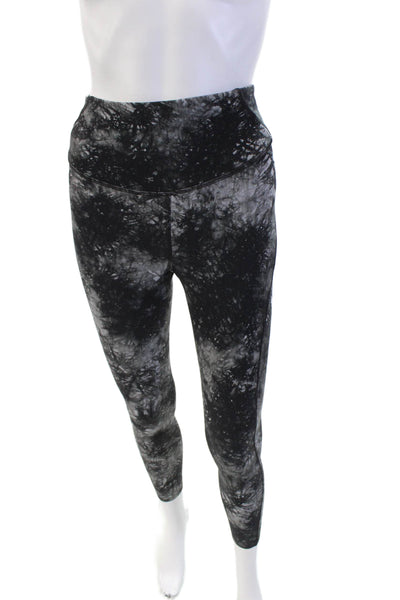 Lululemon Womens High Waisted Textured Print Athletic Leggings Gray Size XS