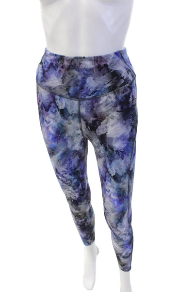 Lululemon Womens Oil Spill Print High Waisted Leggings Multicolor Size XS