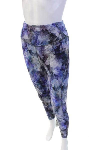 Lululemon Womens Oil Spill Print High Waisted Leggings Multicolor Size XS