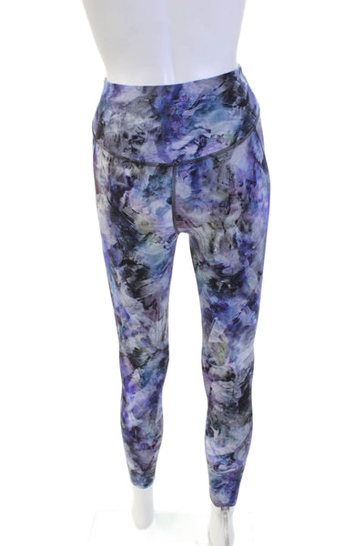 Lululemon Womens Oil Spill Print High Waisted Leggings Multicolor Size XS