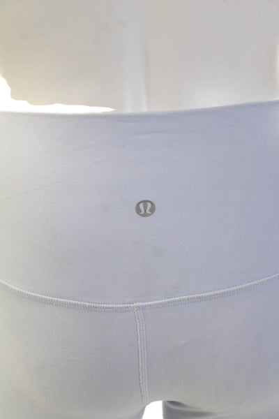 Lululemon Womens High Waisted Stretch Athletic Leggings Light Blue Size XS