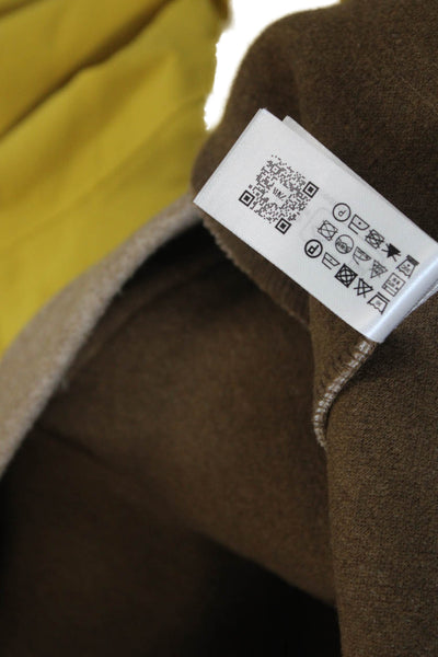 Zara Womens Button Front Long Sleeve Collared Pocket Jacket Brown Size XS