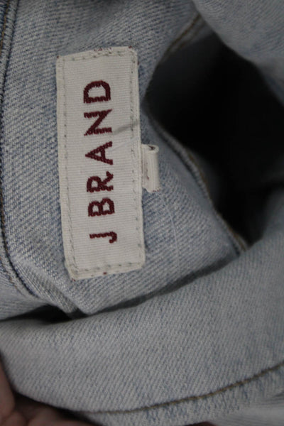 J Brand Womens Button Front Long Sleeve Collared Jean Jacket Blue Denim Medium