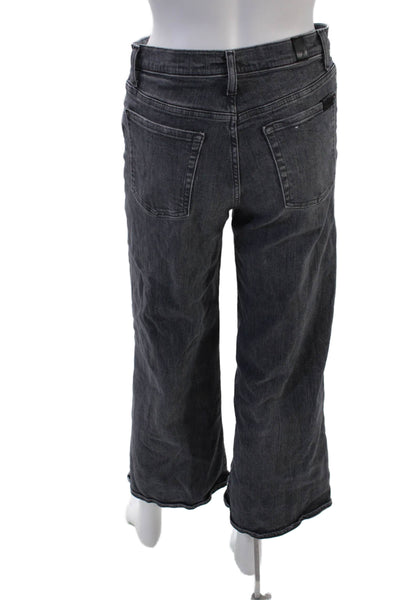 7 For All Mankind Womens High Waisted Flared Jeans Gray Size 28