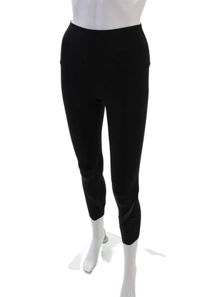 Lululemon Womens Stretch Low-Rise Cropped Activewear Leggings Black Size 4