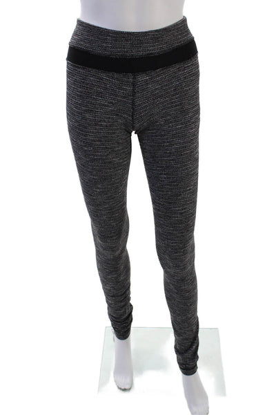 Lululemon Womens Abstract Print Low-Rise Activewear Ankle Leggings Gray Size 4