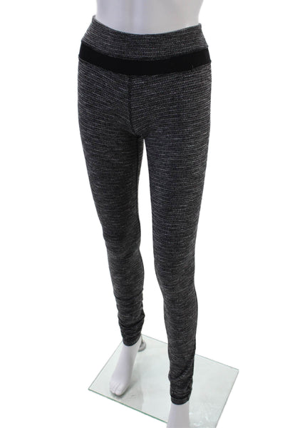 Lululemon Womens Abstract Print Low-Rise Activewear Ankle Leggings Gray Size 4