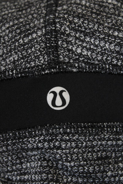 Lululemon Womens Abstract Print Low-Rise Activewear Ankle Leggings Gray Size 4