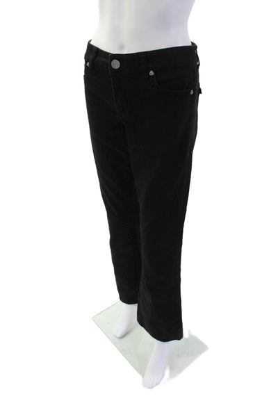 KUT from the Kloth Womesn Cotton Denim Mid-Rise Bootcut Jeans Black Size 8