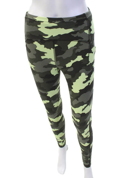 Lululemon Womens Camouflage Mid-Rise Activewear Ankle Leggings Green Size 6