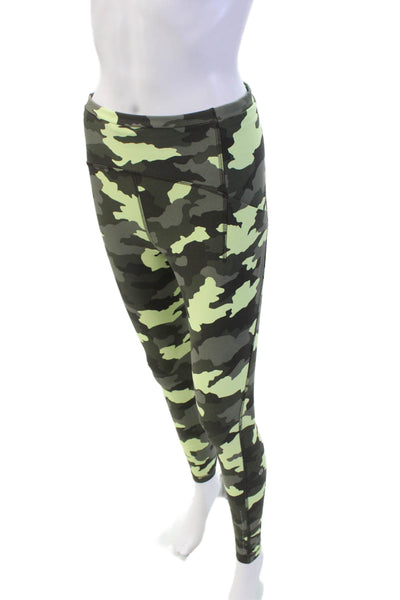 Lululemon Womens Camouflage Mid-Rise Activewear Ankle Leggings Green Size 6