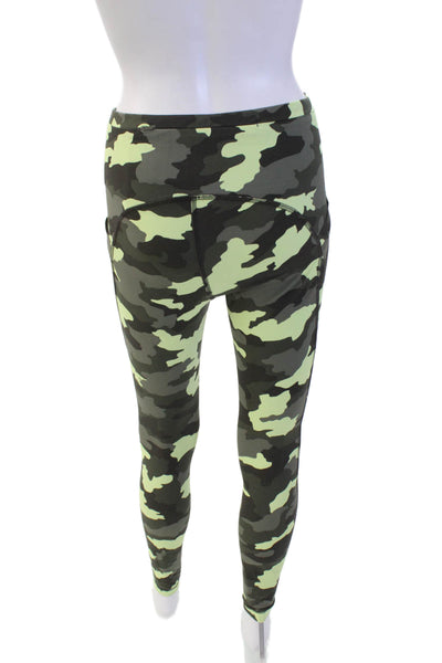 Lululemon Womens Camouflage Mid-Rise Activewear Ankle Leggings Green Size 6