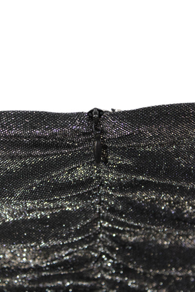 Katie J Womens Sleeveless Body Con Dress Gun Metal Gray Metallic Size Medium