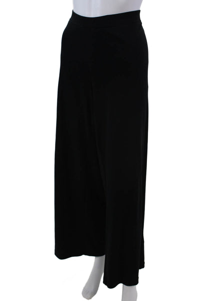 Karen Kane Lifestyle Womens Elastic Waistband Flare Leg Black Pants Size 34