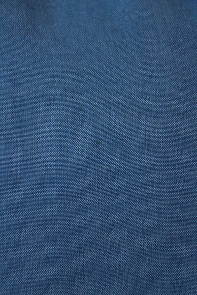 Saks Fifth Avenue Silk Half Button Short Sleeve Down Collared Shirt Blue Size XL