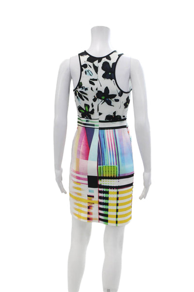 Clover Canyon Womens Floral Round Neck Sleeveless Mid-Calf Multicolor Size S