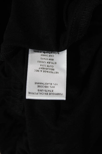 Trina Turk Womens Textured Sleeveless V-neck Lined Top Black Size S