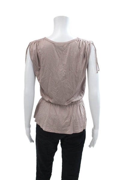 Trina Turk Womens Silk V-neck Sleeveless Lined Tank Top Pink Size S