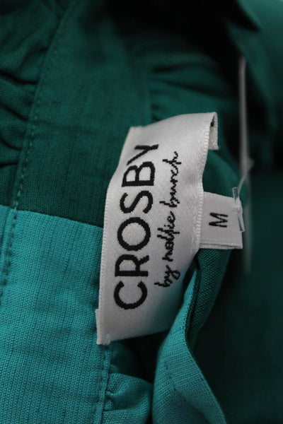 Crosby By Mollie Burch Womens Color Block Button-Down Shirt Blue Size M