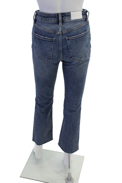 Pistola Womens High Waisted Distressed Bootcut Jeans Blue Size 25