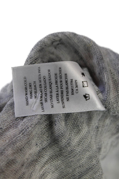 Rails Womens Stars Print V Neck Long Sleeves Sweater Gray Black Size Extra Small