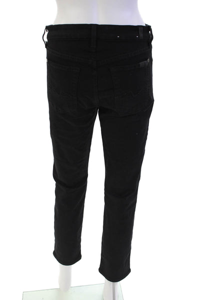 7 For All Mankind Womens Button Zip Straight Leg Pants Size EUR 29