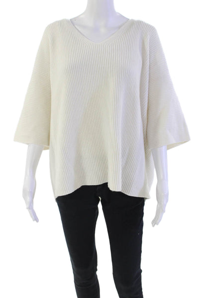 Charlie Womens Long Sleeves Fringe Sides Turtleneck Sweater Sky Blue Size Medium