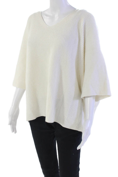 Charlie Womens Long Sleeves Fringe Sides Turtleneck Sweater Sky Blue Size Medium