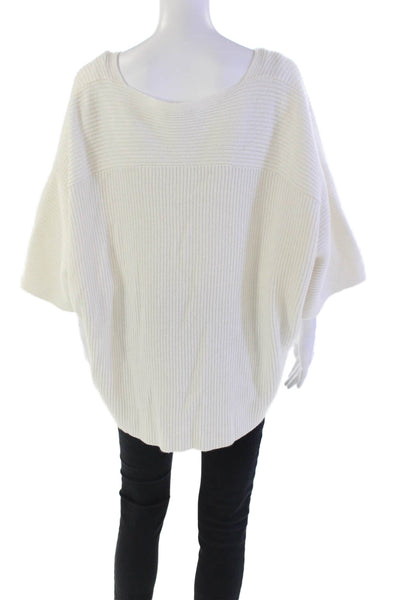 Charlie Womens Long Sleeves Fringe Sides Turtleneck Sweater Sky Blue Size Medium