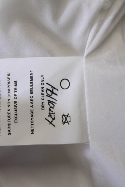 Zenobia Womens Front Zip Sleeveless Scoop Neck Sheath Dress White Size 6