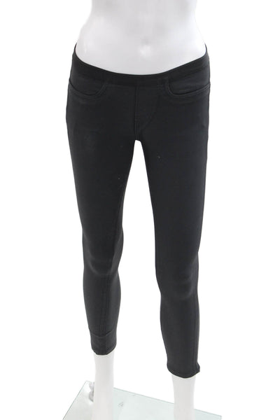 Helmut Lang Womens Cotton Lined Skinny Leg Casual Pants Black Size EUR 24