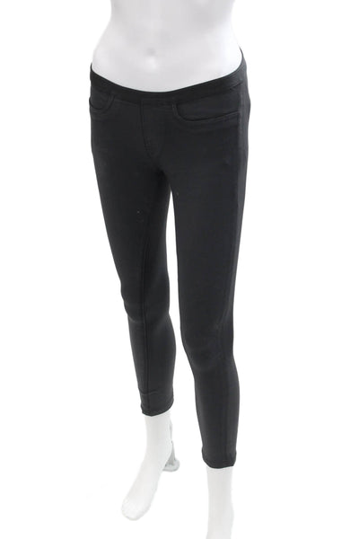 Helmut Lang Womens Cotton Lined Skinny Leg Casual Pants Black Size EUR 24