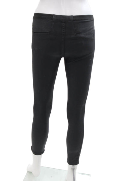 Helmut Lang Womens Cotton Lined Skinny Leg Casual Pants Black Size EUR 24