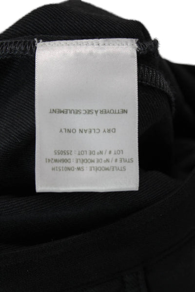 Helmut Lang Womens Cotton Lined Skinny Leg Casual Pants Black Size EUR 24