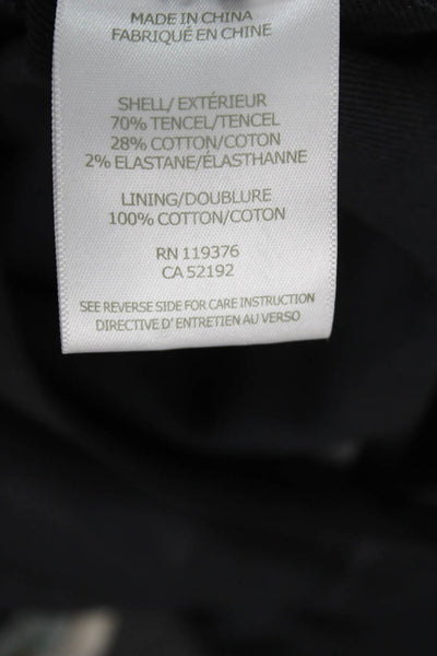 Helmut Lang Womens Cotton Lined Skinny Leg Casual Pants Black Size EUR 24