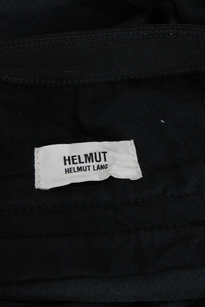 Helmut Lang Womens Cotton Lined Skinny Leg Casual Pants Black Size EUR 24