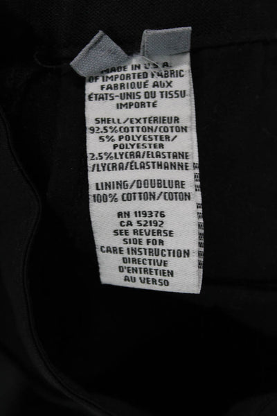 Helmut Lang Womens Textured Lined Skinny Leg Casual Pants Black Size EUR 24