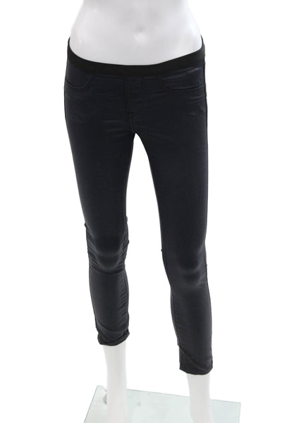 Helmut Womens Textured Lined Ankle Skinny Leg Casual Pants Black Size EUR 24