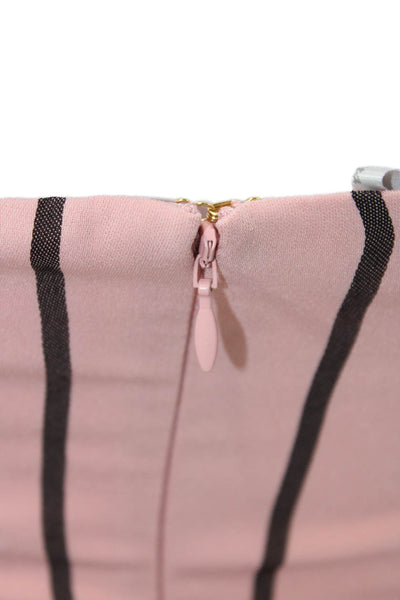 Lovers + Friends Womens Textured Sleeveless Striped Top Pink Size XS