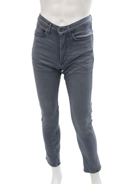 Rag & Bone Womens Cotton 5 Pocket Straight Leg Jeans Gray Blue Size 29x30