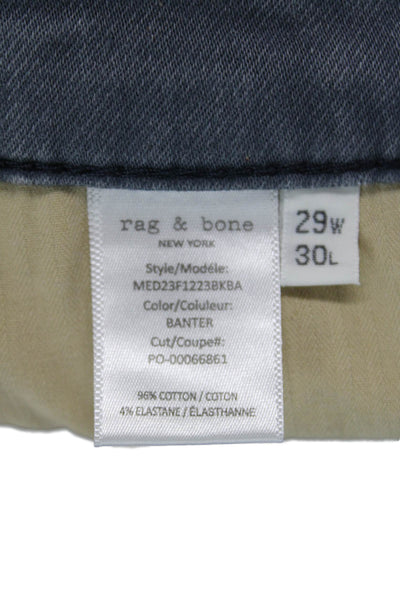 Rag & Bone Womens Cotton 5 Pocket Straight Leg Jeans Gray Blue Size 29x30