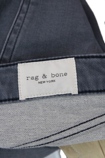 Rag & Bone Womens Cotton 5 Pocket Straight Leg Jeans Gray Blue Size 29x30