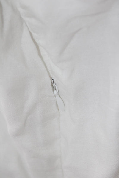 Tolani Womens Sleeveless Keyhole Embroidered Mini Dress White Multi Size Small