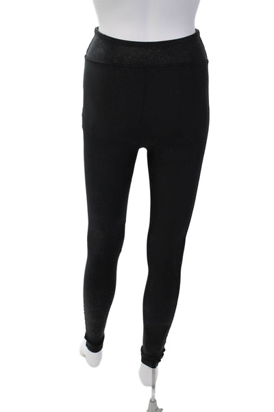 SPANX® Womens High Rise Snakeskin Print Ankle Leggings Black Size XS